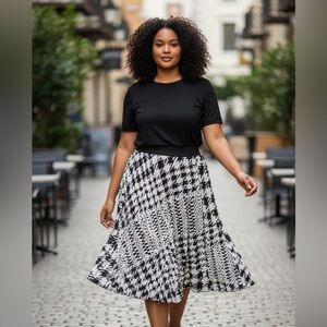 Houndstooth skirt